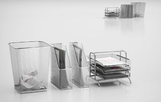 现代办公用品文件夹的3D模型 数字化设计与实用美学