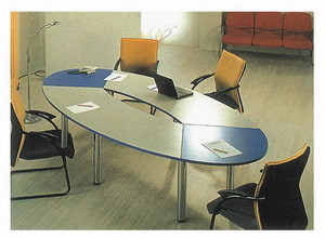 捷帝办公用品网 椭圆形8人会议桌与计算机耗材一站式采购