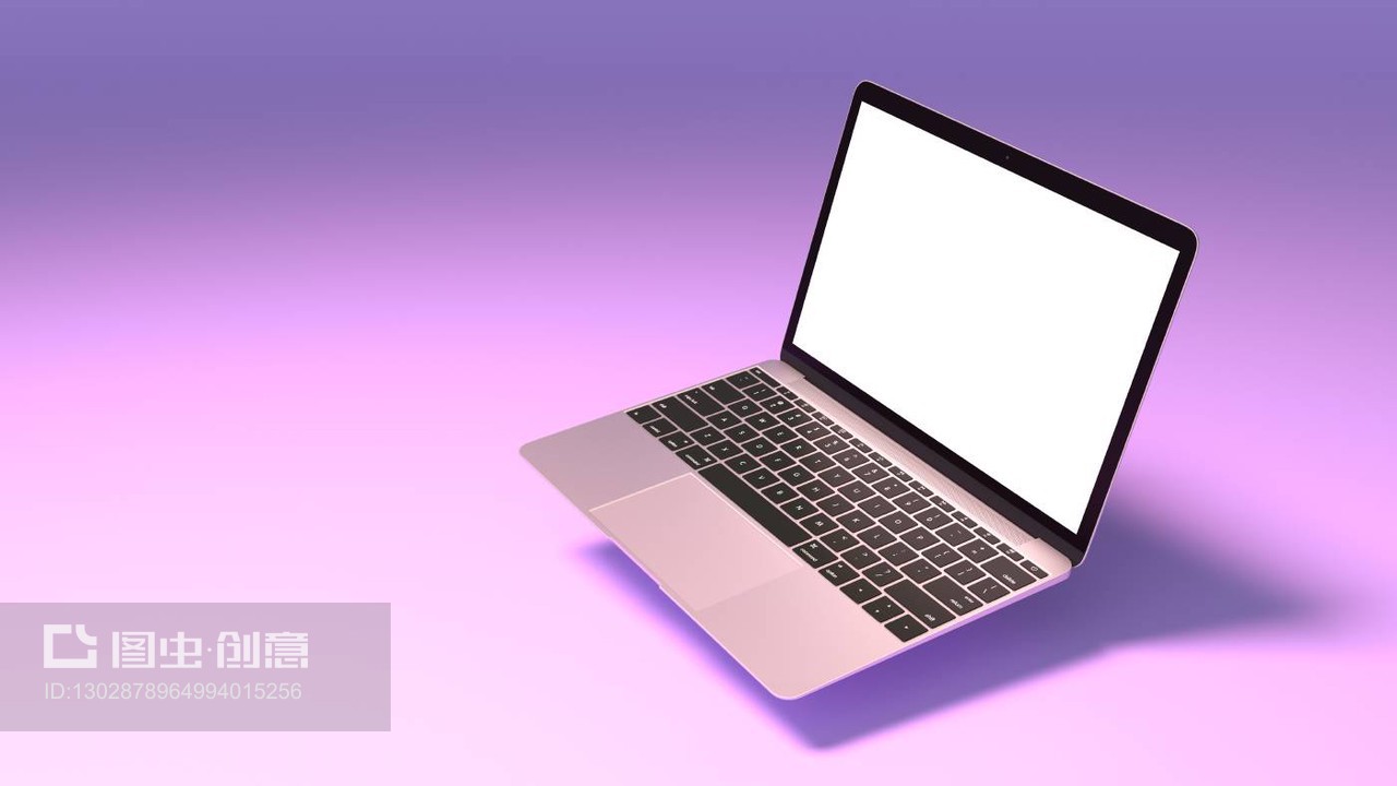现代笔记本电脑与空白屏幕 计算机耗材销售的新机遇